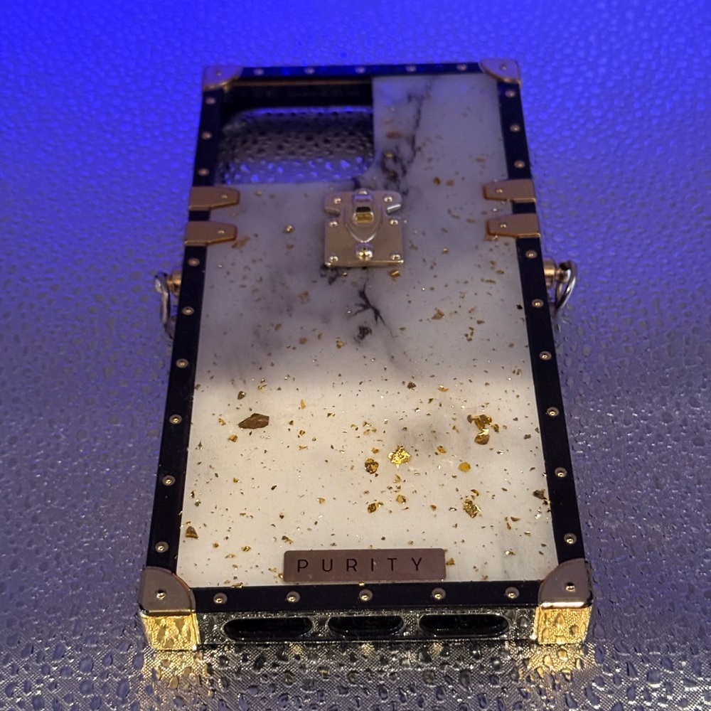 White and Gold Phone Case